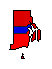 2022 Rhode Island County Map of General Election Results for Lt. Governor