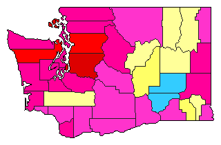 2022 Washington County Map of Open Runoff Election Results for Secretary of State