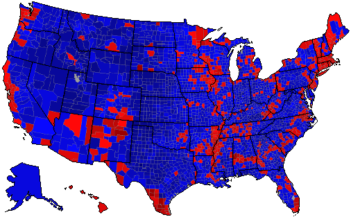 2000 Presidential Election - Election Results by County